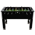 Vidaxl table de football acier 60 kg 140 x 74, 5 x 87, 5 cm noir