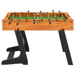 Vidaxl table de football pliante 121 x 61 x 80 cm marron clair