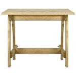 Vidaxl table de jardin 110x74x75 cm bois de pin imprégné Vidaxl table de jardin 110x74x75 cm bois de pin imprégné