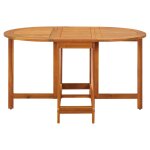 Vidaxl table de jardin 130x90x72 cm bois d'acacia massif