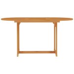 Vidaxl table de jardin 150x90x75 cm bois de teck massif