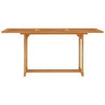 Vidaxl table de jardin 150x90x75 cm bois de teck massif