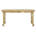 Vidaxl table de jardin 160 x 79 x 75 cm bois Vidaxl table de jardin 160 x 79 x 75 cm bois