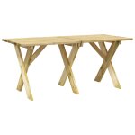 Vidaxl table de jardin 160x73x70 cm bois de pin imprgn