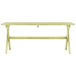 Vidaxl table de jardin 170x73x70 cm bois de pin imprégné Vidaxl table de jardin 170x73x70 cm bois de pin imprégné