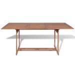 Vidaxl table de jardin 180x90x75 cm bois de teck solide Vidaxl table de jardin 180x90x75 cm bois de teck solide