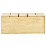 Vidaxl table de jardin 75x75x31 cm bois de pin impr�gn�