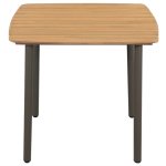 Vidaxl table de jardin 80 x 80 x 72 cm bois d'acacia solide et acier