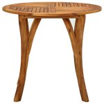 Vidaxl table de jardin  85 cm bois d'acacia massif