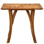 Vidaxl table de jardin 85x85x75 cm bois d'acacia massif
