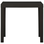 Vidaxl table de jardin anthracite 79x65x72 cm plastique