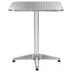 Vidaxl table de jardin argenté 60x60x70 cm aluminium Vidaxl table de jardin argenté 60x60x70 cm aluminium