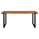 Vidaxl table de jardin  pieds en u 180x90x75 cm bois d'acacia massif