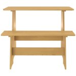 Vidaxl table à manger avec banc marron miel bois de pin solide Vidaxl table à manger avec banc marron miel bois de pin solide