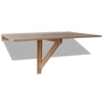 Vidaxl table murale rabattable en chne 100 x 60 cm