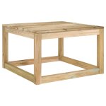 Vidaxl tables palette de jardin 2pcs 60x60x36, 5cm bois de pin imprgn