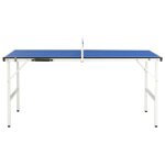 Vidaxl table de ping - pong avec filet 152x76x66 cm bleu