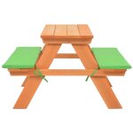Vidaxl table de pique - nique pour enfants avec bancs 89x79x50 cm sapin Vidaxl table de pique - nique pour enfants avec bancs 89x79x50 cm sapin