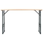 Vidaxl table pliable de brasserie 169x50x75 / 105 cm pinde