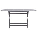 Vidaxl table pliable de jardin 160 x 85 x 75 cm bois d'acacia massif