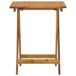 Vidaxl table pliable de jardin 60x60x75 cm bois d'acacia solide Vidaxl table pliable de jardin 60x60x75 cm bois d'acacia solide