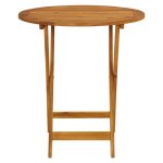 Vidaxl table pliable de jardin 70 cm bois d'acacia solide Vidaxl table pliable de jardin 70 cm bois d'acacia solide