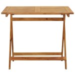 Vidaxl table pliable de jardin 90x90x75 cm bois d'acacia massif Vidaxl table pliable de jardin 90x90x75 cm bois d'acacia massif