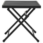 Vidaxl table pliable en maille 38x38x38 cm acier anthracite