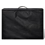 Vidaxl table pliable de massage noir 3 zones avec cadre en bois Vidaxl table pliable de massage noir 3 zones avec cadre en bois