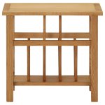 Vidaxl table à revues 45x27x42 cm bois de chêne solide Vidaxl table à revues 45x27x42 cm bois de chêne solide
