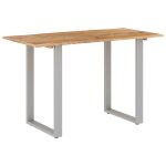 Vidaxl table de salle � manger 118x58x76 cm bois d'acacia solide