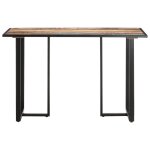 Vidaxl table de salle  manger 120 cm bois de rcupration massif
