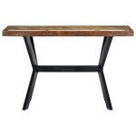 Vidaxl table de salle  manger 120x60x75cm bois de rcupration massif