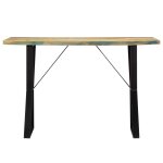 Vidaxl table de salle  manger 120x60x76cm bois de rcupration massif