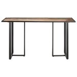 Vidaxl table de salle  manger 140 cm bois de rcupration massif