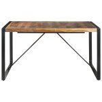 Vidaxl table de salle  manger 140x140x75 cm bois solide