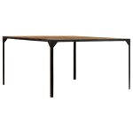 Vidaxl table de salle  manger 140x140x76 cm bois de manguier massif