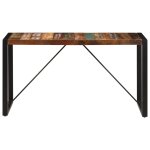 Vidaxl table de salle  manger 140x70x75cm bois de rcupration massif