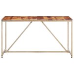 Vidaxl table de salle à manger 140x70x76 cm bois solide Vidaxl table de salle à manger 140x70x76 cm bois solide