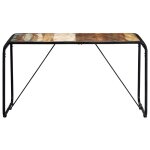 Vidaxl table de salle  manger 140x70x76cm bois de rcupration massif