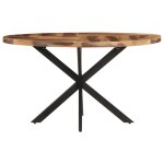 Vidaxl table de salle  manger 140x80x75 cm bois d'acacia massif