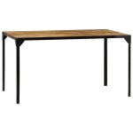 Vidaxl table de salle  manger 140x80x76 cm bois de manguier massif