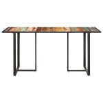 Vidaxl table de salle  manger 160 cm bois de rcupration massif