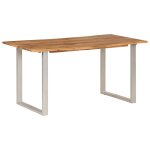 Vidaxl table de salle � manger 160x80x76 cm bois d'acacia solide