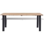 Vidaxl table de salle  manger 170 x 90 cm bois d'acacia massif
