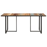 Vidaxl table de salle  manger 180 cm bois de rcupration massif