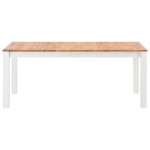 Vidaxl table de salle  manger 180x90x74 cm bois de chne solide