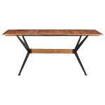 Vidaxl table de salle � manger 180x90x76 cm bois de manguier massif