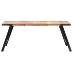Vidaxl table de salle � manger 180x90x76 cm bois de manguier massif