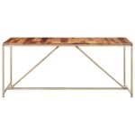 Vidaxl table de salle  manger 180x90x76 cm bois solide